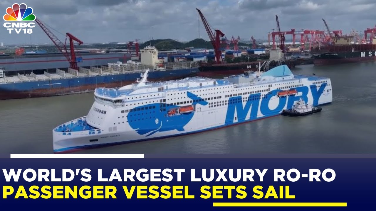 World's Largest Luxury Ro-Ro Passenger Ship, Embarks On Epic Journey From South China | IN18V