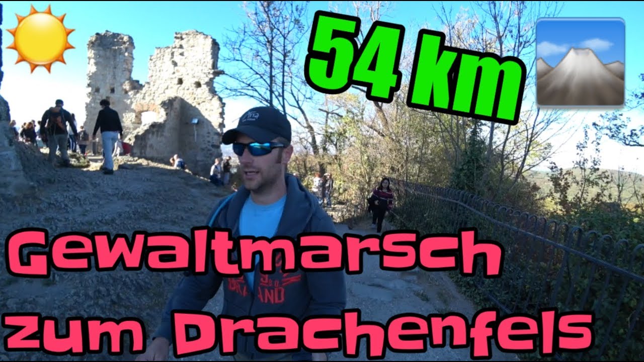 54km Gewaltmarsch zum Drachenfels