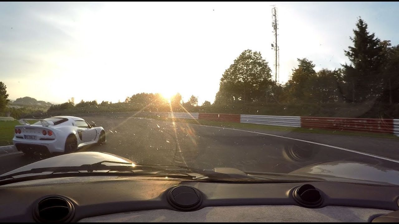 Chasing a Lotus Exige V6 in the best lap of the year