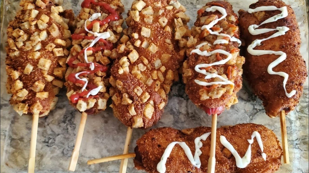 Korean Potato (Gamja) hot dog