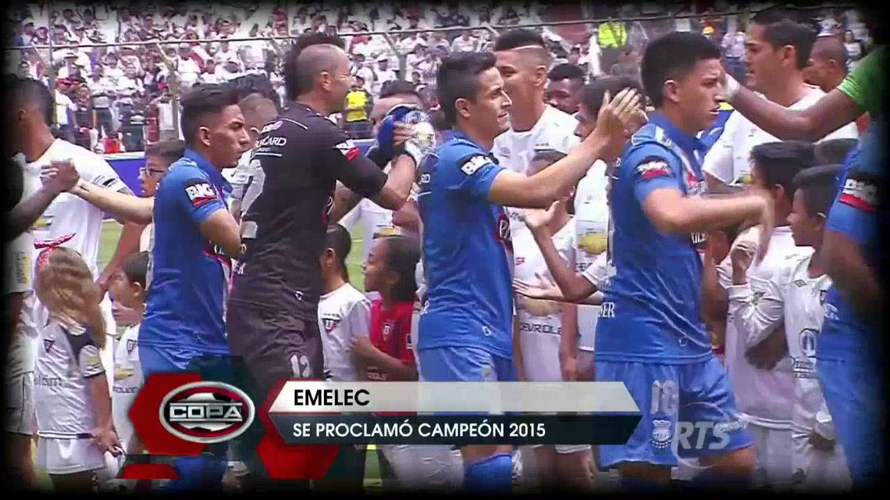 Emelec tricampeón del fútbol ecuatoriano