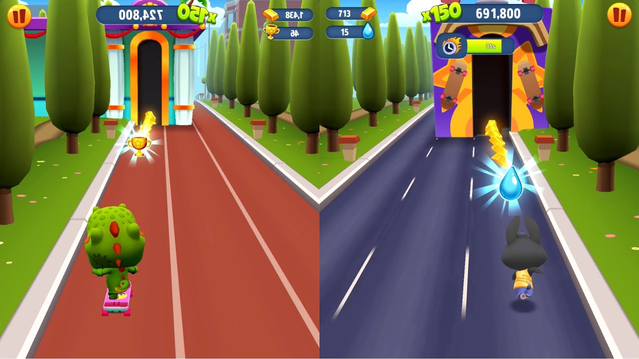 Talking Tom Gold Run New Update - Crocodile Tom vs Mythical Becca - Gameplay Android