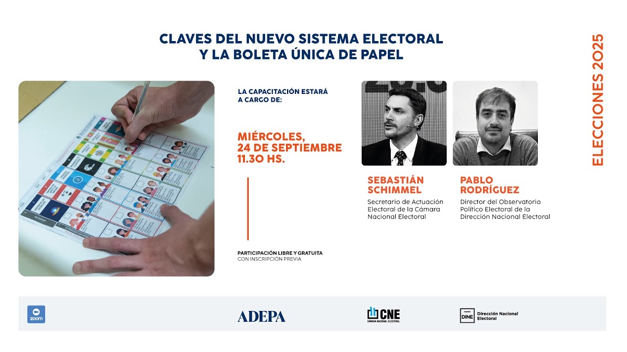 Capacitación para periodistas: claves del nuevo sistema electoral y la boleta única de papel