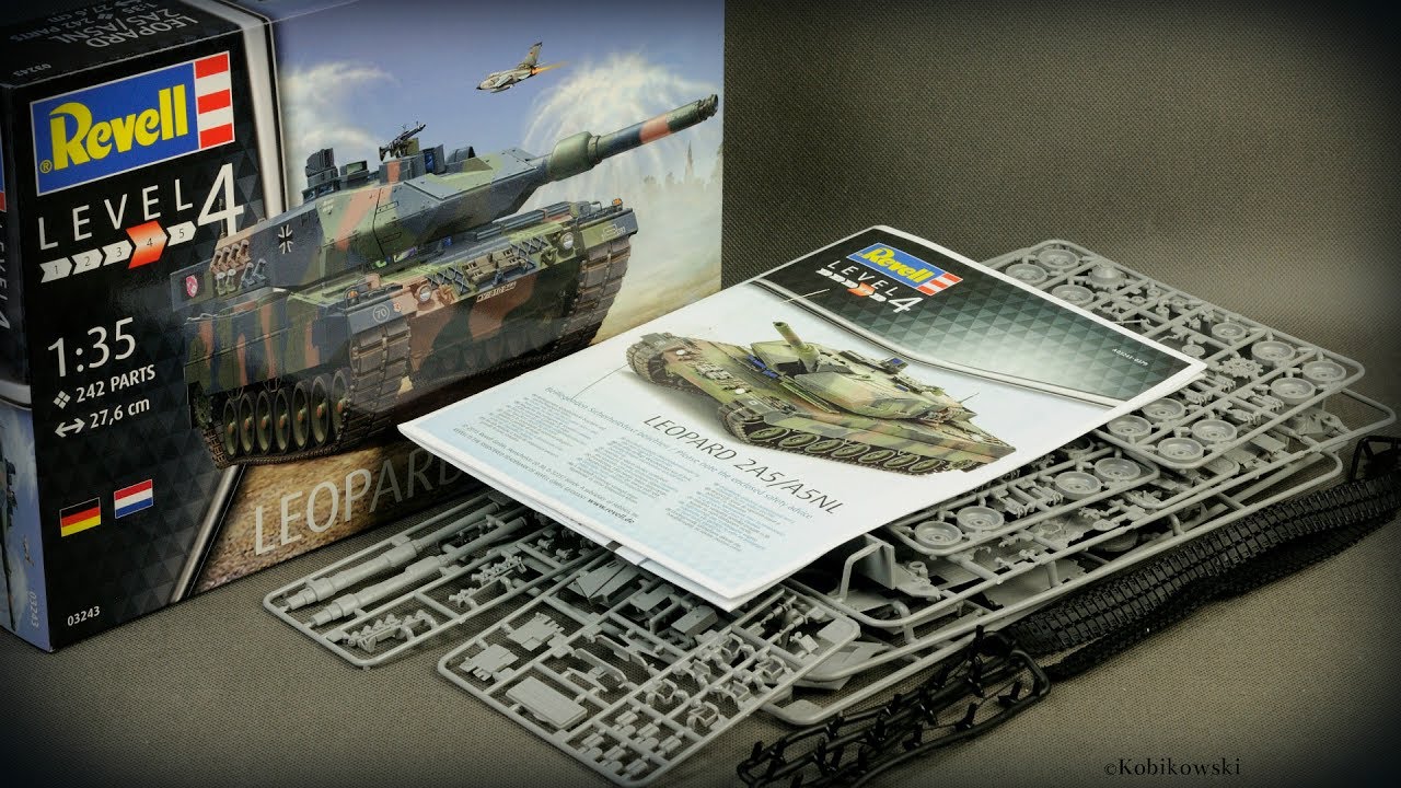 Leopard 2A5 / A5NL - Revell 1:35 (03243) - unboxing