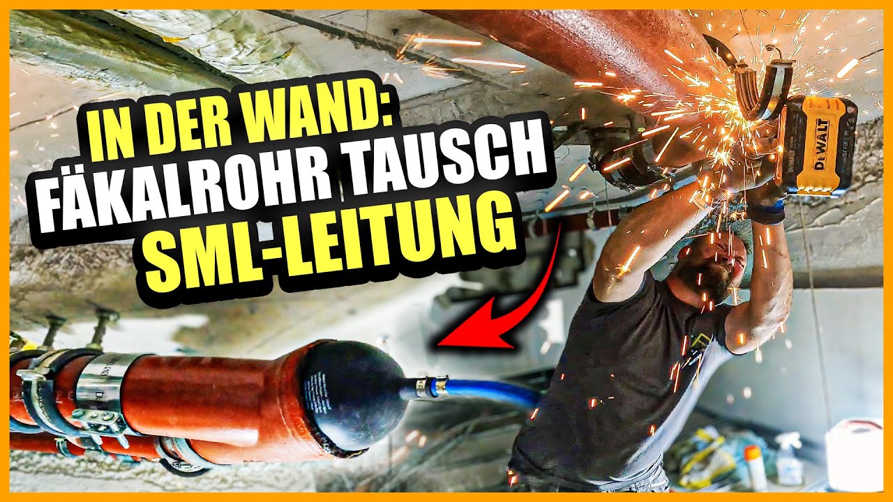 SML-Rohr in BETONWAND tauschen: Abwasser Fäkalien & Arbeiten auf engstem Raum! | Home Build Solution