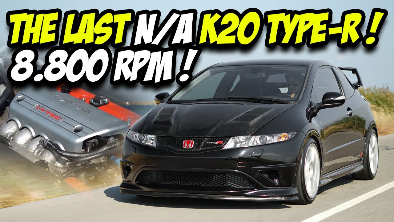 Honda Civic FN2 Type R / Crazy K20 Engine & Exhaust Sound / 100-200 Km/h Acceleration !
