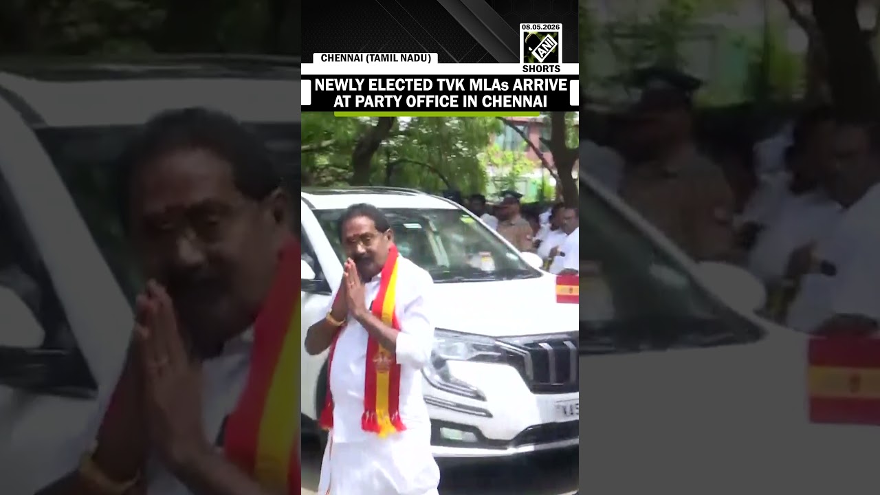 Newly Elected TVK MLAs arrive at party office in Chennai