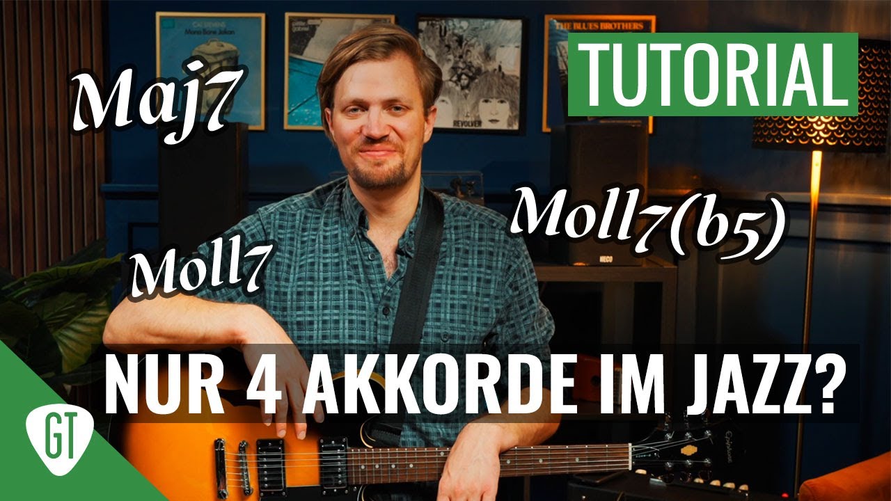 Jazz mit nur 4 Akkorden | Einfach Jazz spielen für Anfänger | Gitarren Tutorial Deutsch