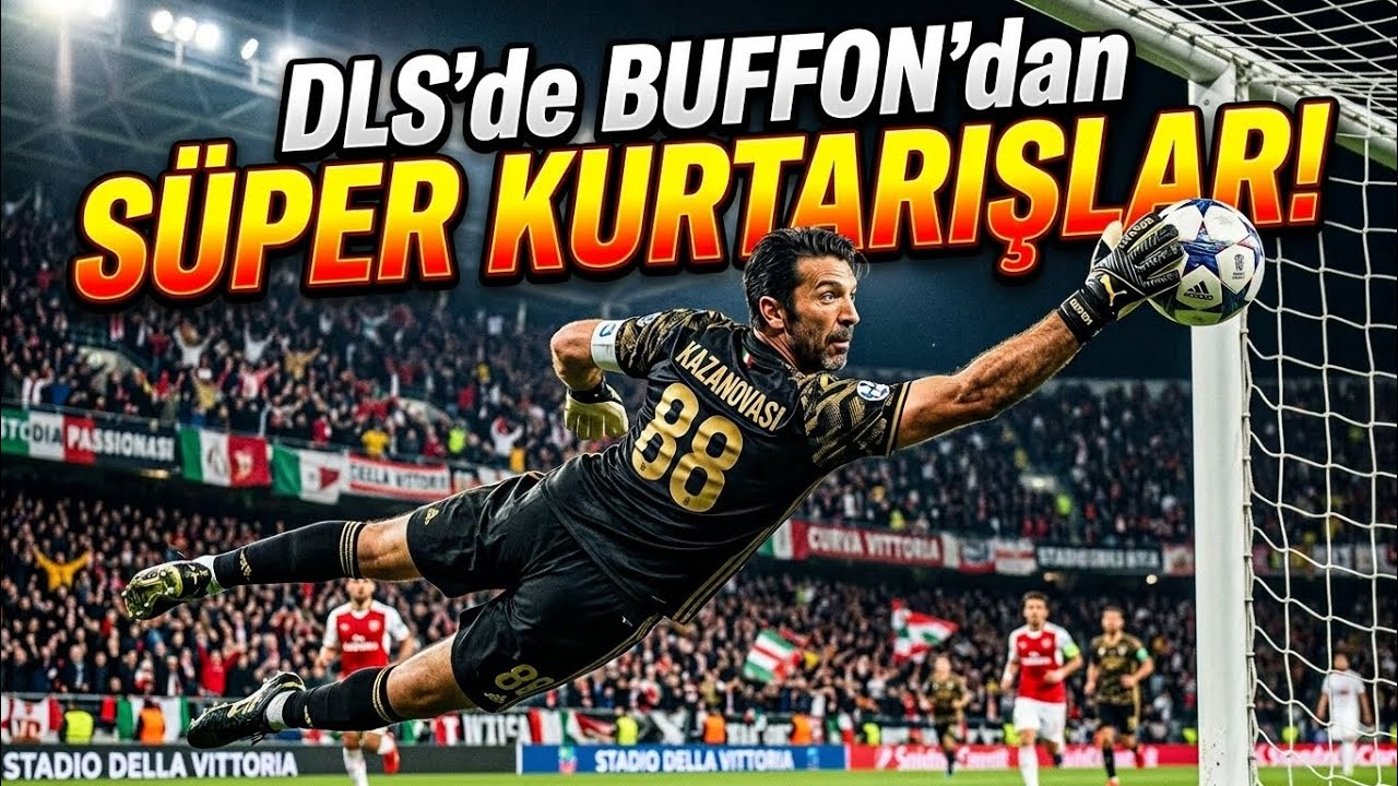 DLS'de BUFFON'dan SÜPER KURTARIŞLAR RAKİP PES ETTİ #dls #dlscreator #buffon #keşfet 
