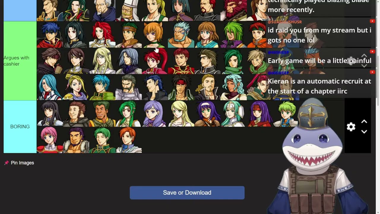 Path of Radiance BUT I can only use characters my mom dislikes Pt 1 【Shark VTuber】| Challenge Stream
