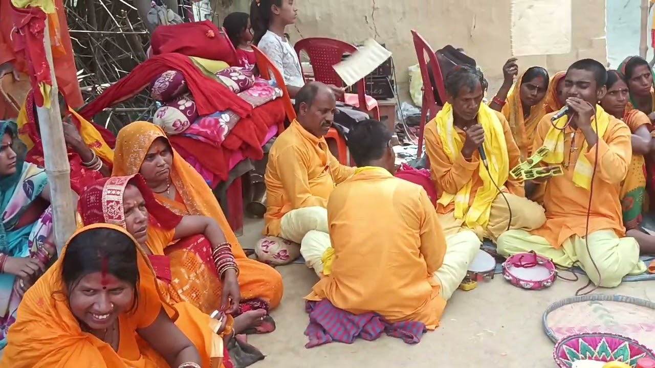 बनी माता के पूजा अर्क के झूमर गायक रामेश्वर सिंह भागता जी मो+917079498995