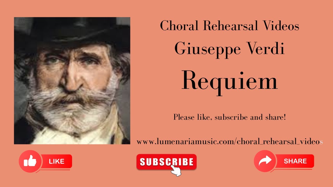 Verdi Requiem mvt #2 Dies irae - 1 staff - soprano 1