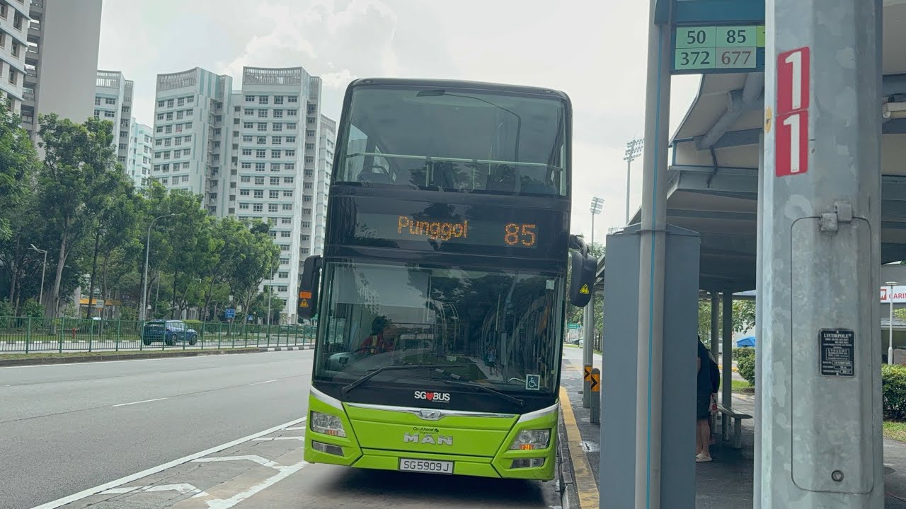 [Cameo] MAN ND323F A95 Euro 5 Batch 3 SG5909J on 85 from Yishun Int➡️Blk 326 Carpark