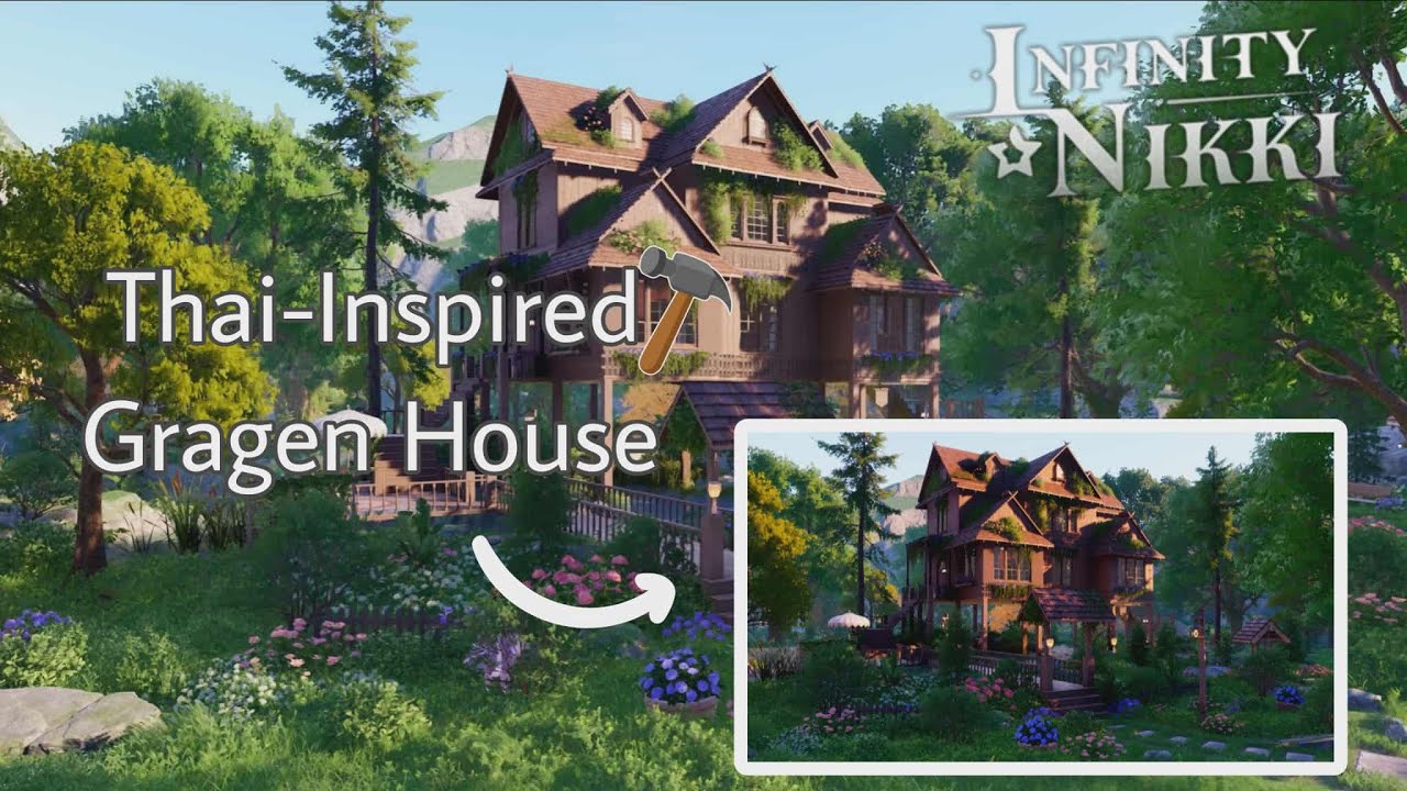 My Contest Submission – Thai-Inspired Garden House 🏡 House Island Tour in Infinity Nikki