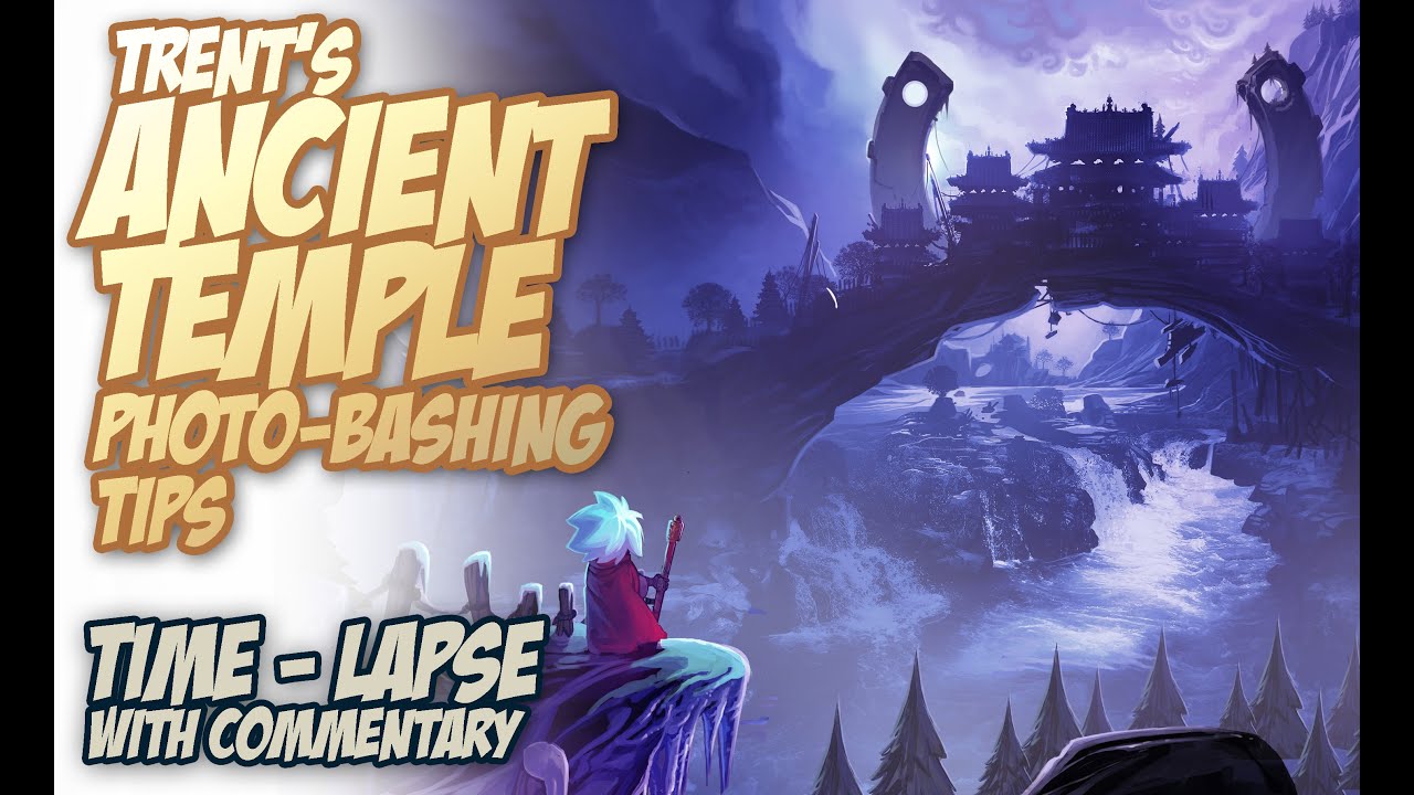 Ancient Temple painting - Photo bashing tips