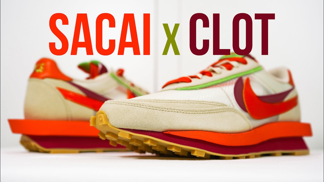 SACAI x CLOT NIKE LDWAFFLE (orange): Unboxing, review & on feet
