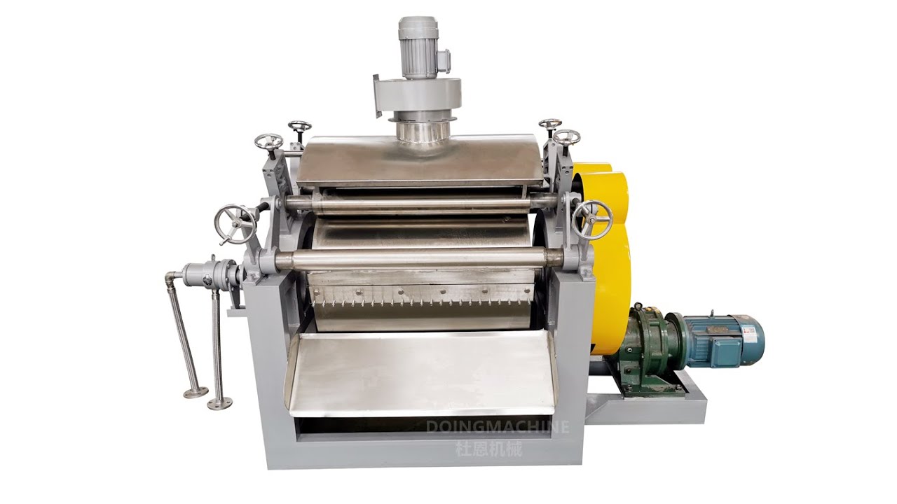 Rotary cooling drum flaker