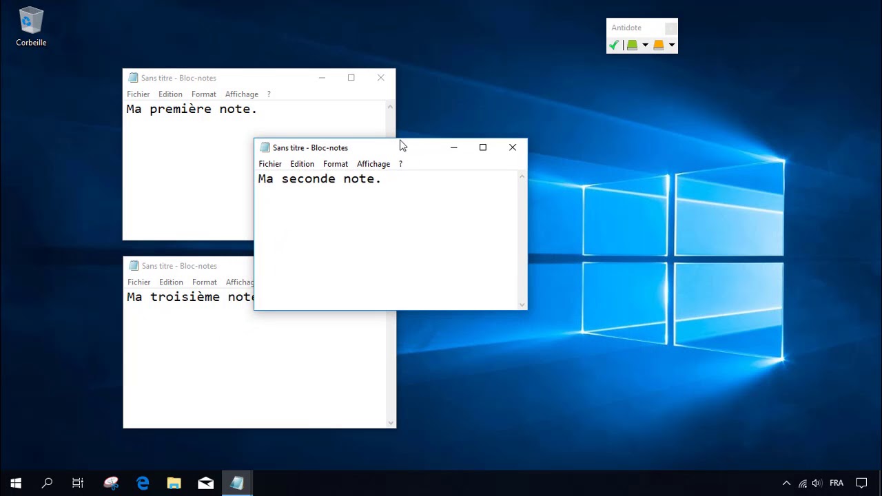 Windows : Les fenêtres