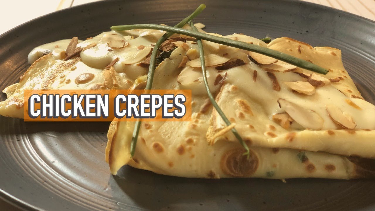 How to make chicken crepes with bechamel sauce.