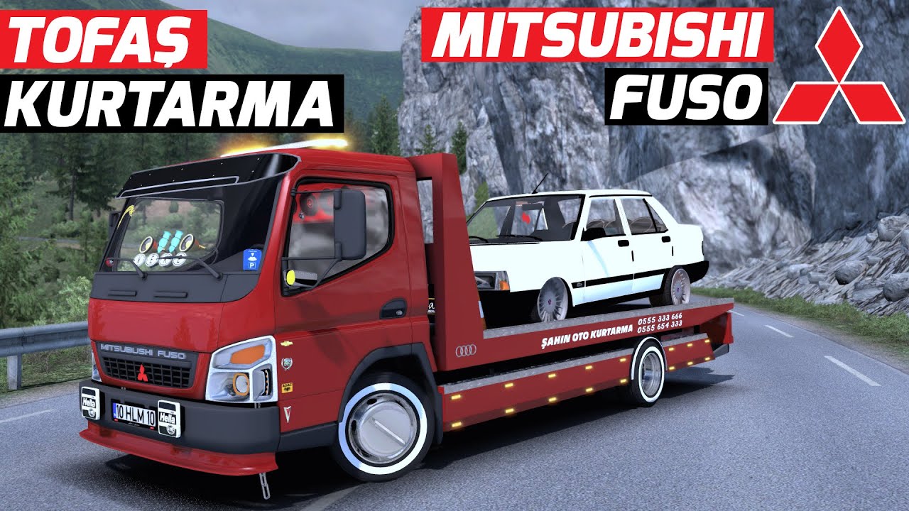 TOFAŞI ÇEKİCİ İLE ÇEKİYORUZ // MITSUBISHI FUSO KURTARICI MODU !!
