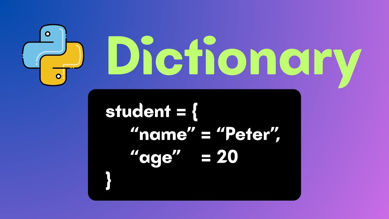 Lập trình Python Bài 18 - Dictionary (Tự điển) Phần 2: Cách tạo dictionary