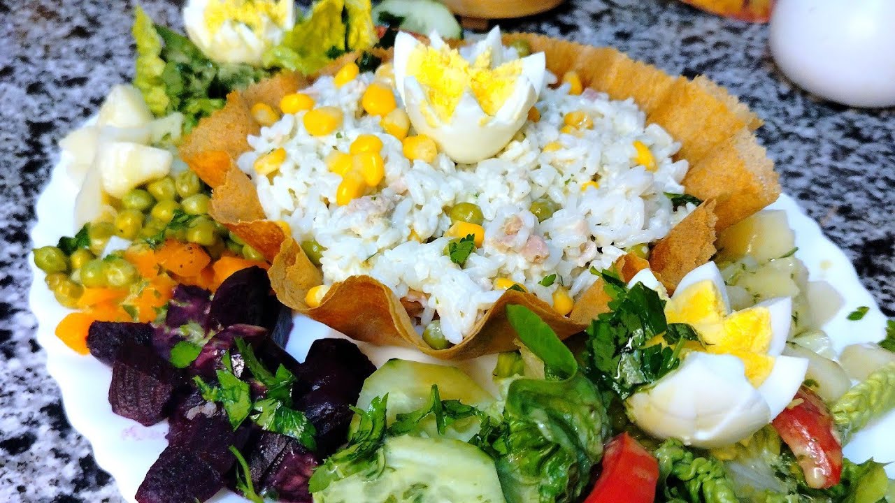 سلطة 🥗 صحية 😋مع أسرار التتبيلة vinaigrette 🤫