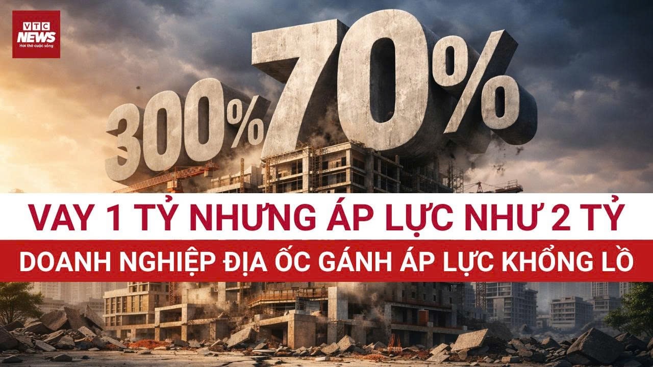 SỐC: Lãi suất 14%/năm - Doanh nghiệp BĐS có thể mất 32% chi phí vốn sau 2 năm? | VTC News