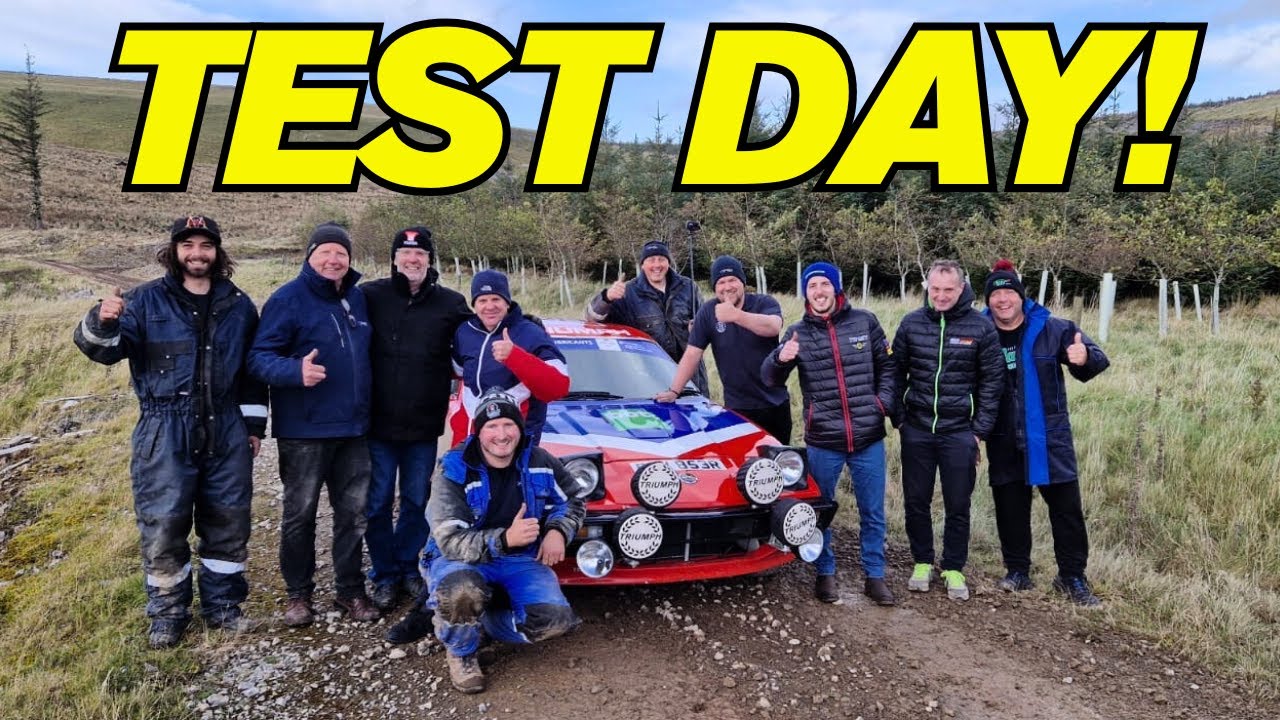 RAC Rally Test with Mark Higgins & the DAE TR7 V8!