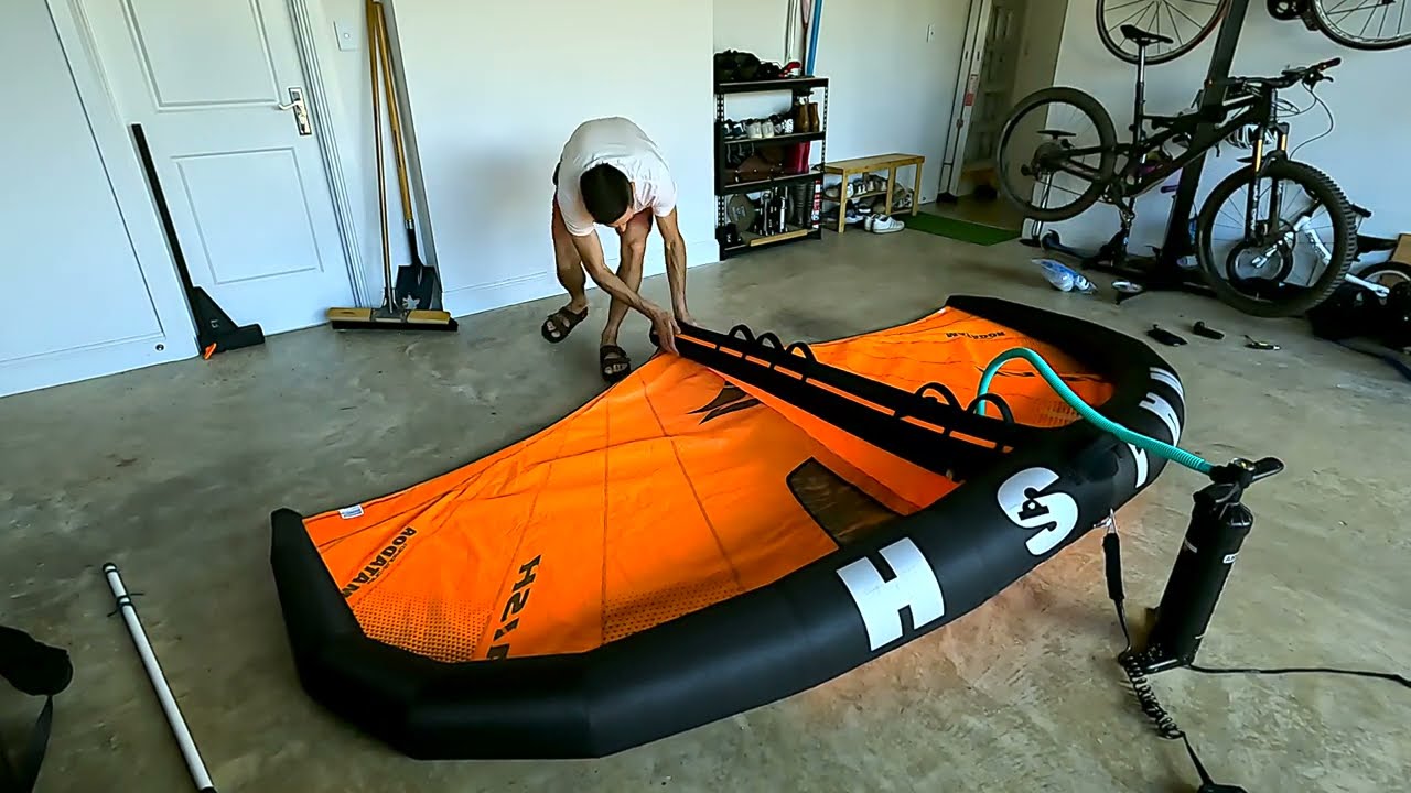 Wing Foiling - Wing Strut Bladder Repair and fixing strut stitching