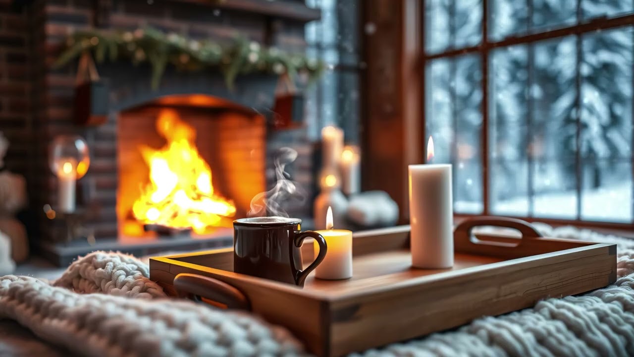 Soothing Christmas Ambience 🌲Instrumental Christmas Music With Fireplace🔥 Relaxing Christmas Music