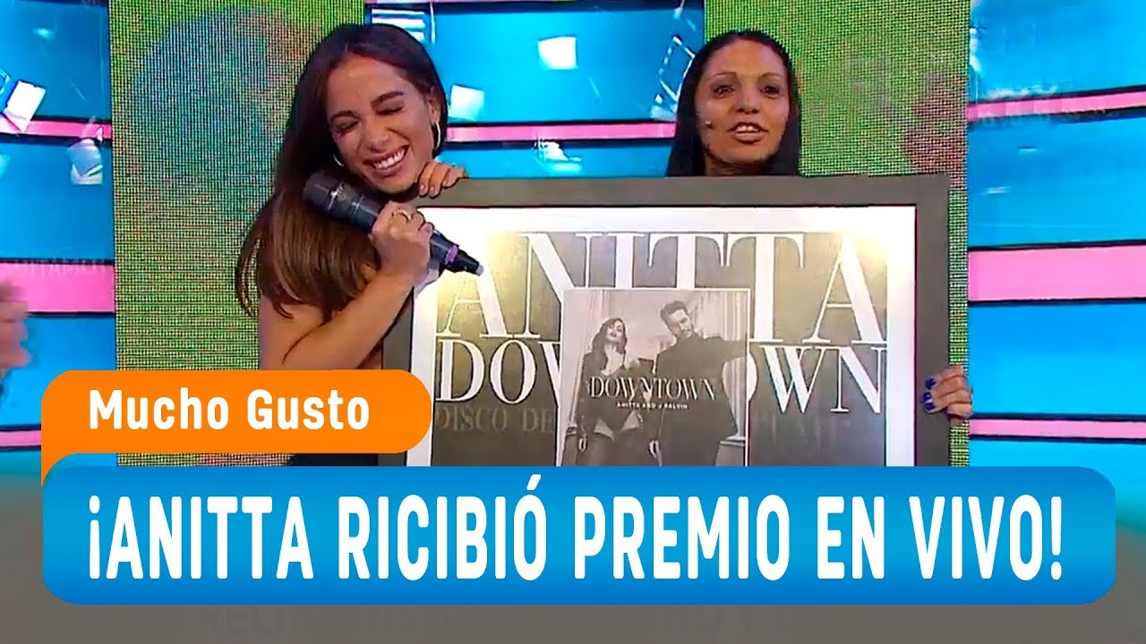 Anitta nos visitó y recibió premio en vivo - Mucho Gusto