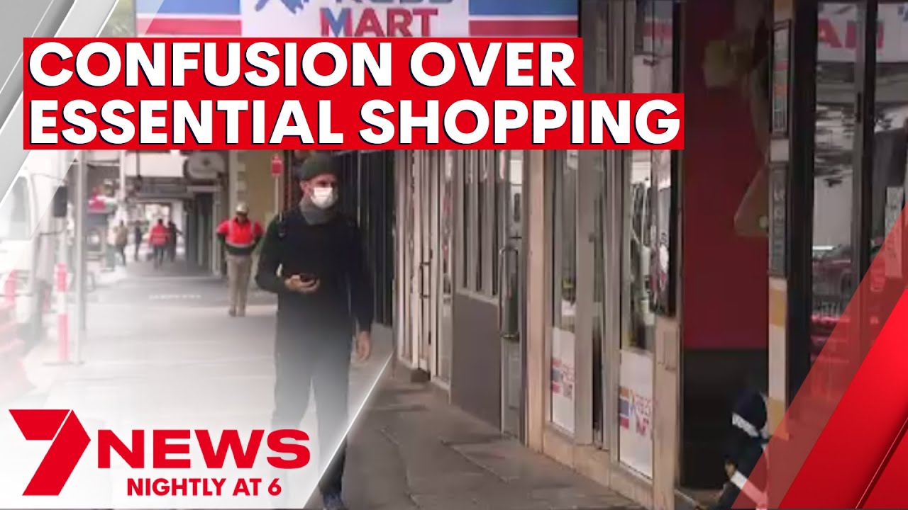 Sydney COVID-19 Lockdown: Confusion over what 'essential shopping' means | 7NEWS