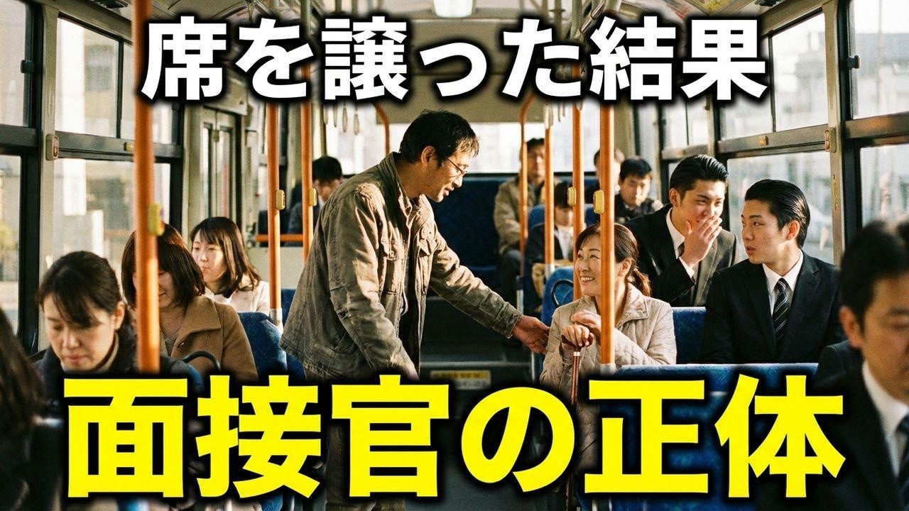 11連敗の男がバスで義足の女性を助けた結果…面接会場で震え上がる。職を失った不器用な32歳の逆転劇