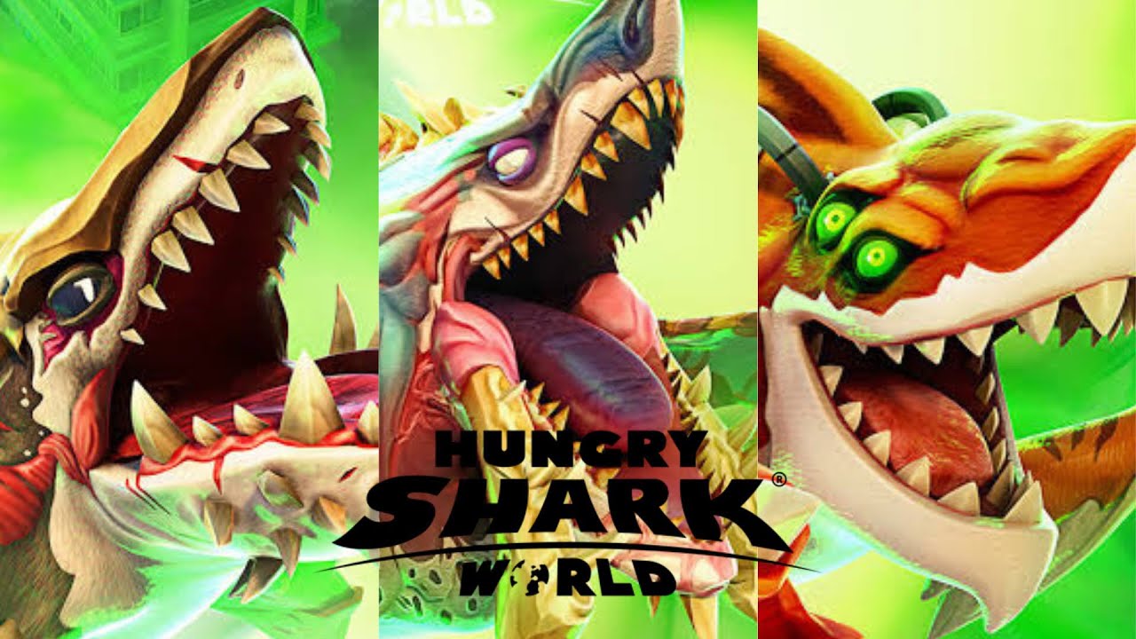 Ancient Megalodon vs Alpha Zombie Shark vs Meltdown Shark Who's better? | @dragonheartgaming123