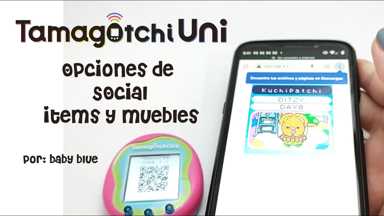 Tamagotchi Uni Parte 9: ícono de social + uso de muebles e items