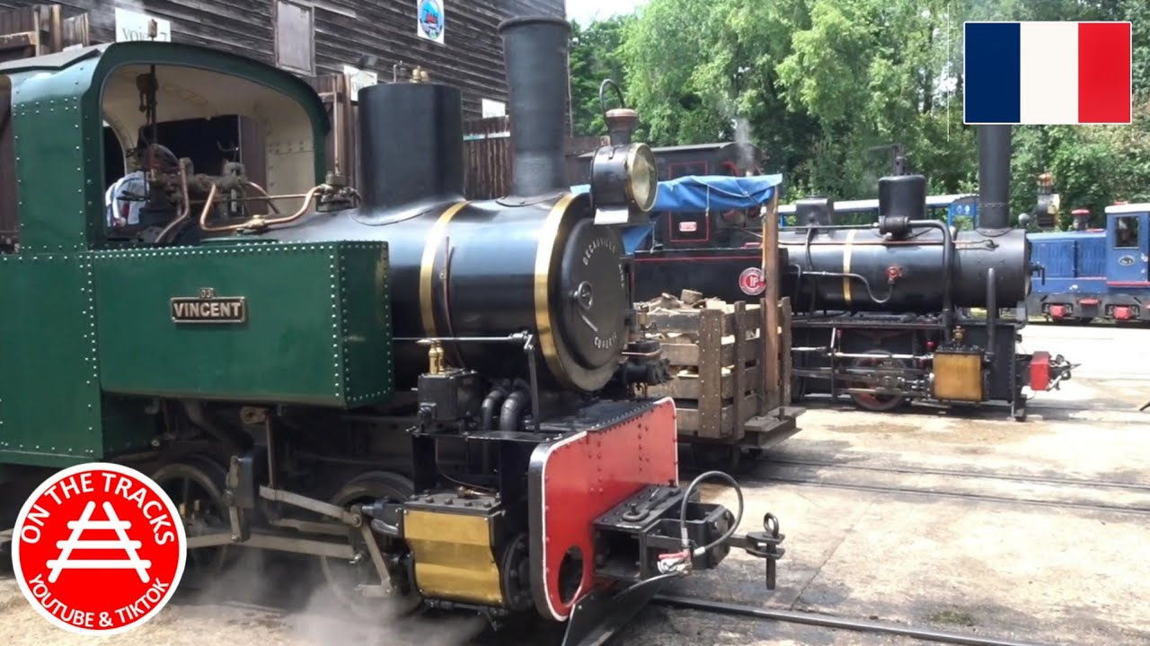 PARIS, FRANCE CHEMIN DE FER DES CHANTERAINES 600mm NARROW-GAUGE STEAM & DIESEL RAILWAY 09.06.25