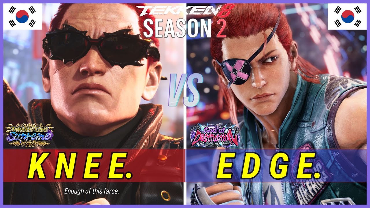 Tekken 8 (Ver.2.01) | Knee (Kazuya) vs Edge (Hwoarang) Ranked Matches