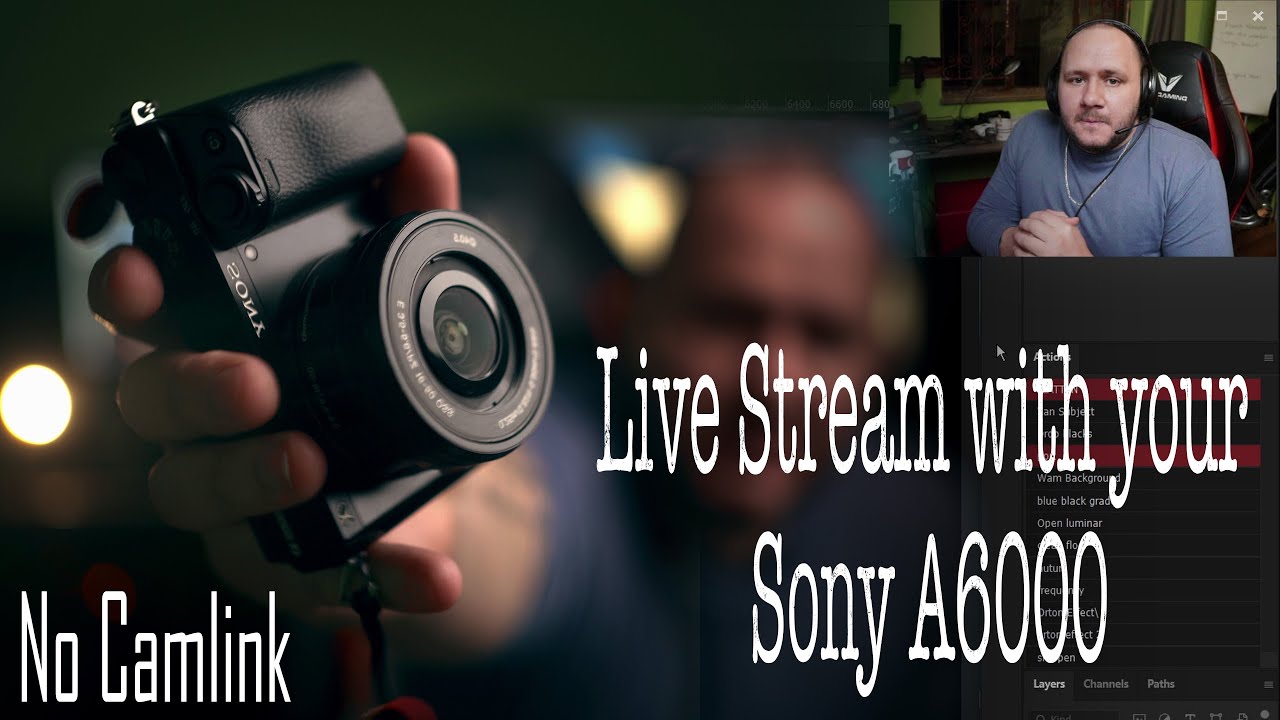 Using Your Sony A6000 as a WIRELESS webcam - (NO CAMLINK NEEDED) Camera Give away