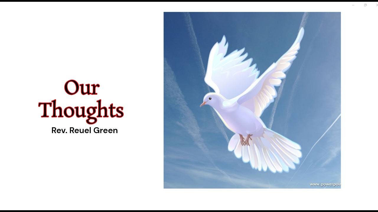 Rev. Reuel Green  - Our Thoughts