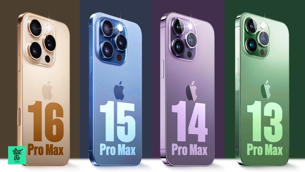 So sánh iPhone 16 Pro Max - 15 Pro Max - 14 Pro Max - 13 Pro Max: Có khác biệt, nhưng đáng lên đời?