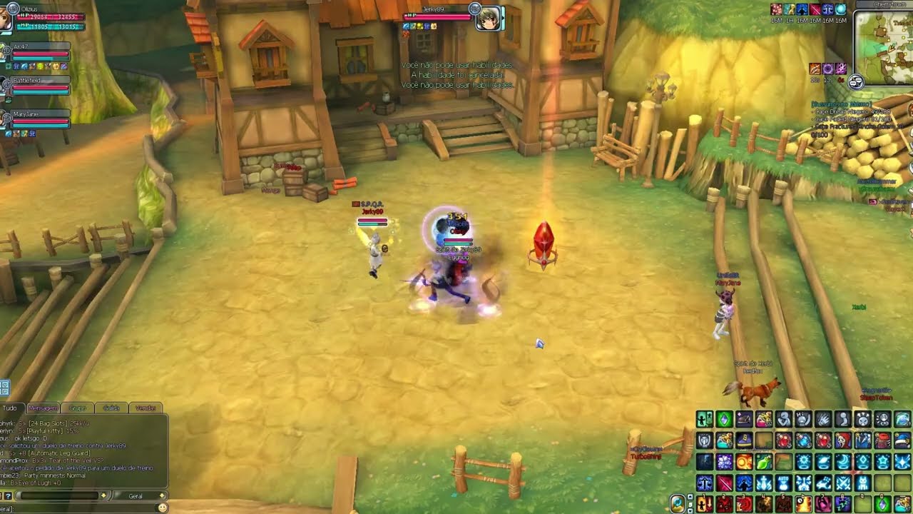 Florensia  - Magic Knight vs Shaman 120lv