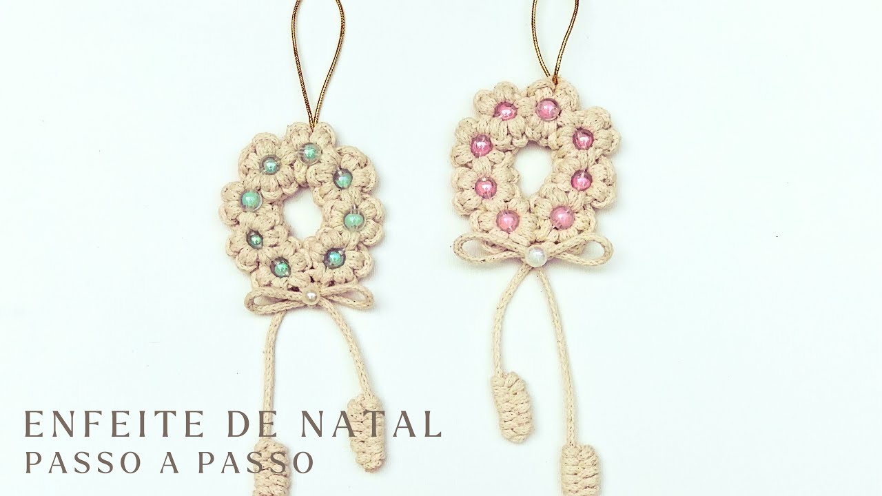 Enfeite de Natal em Macramê passo a passo | macrame Christmas | Fê Barreiros