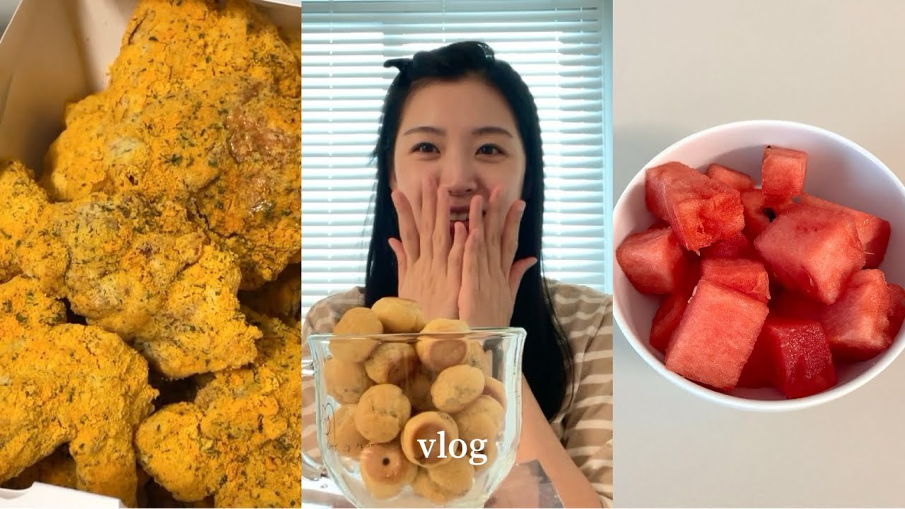 빵순이 VLOG | 인데 치킨을 더 먹어요? | 뿌링클, 교촌 허니콤보까지 뚝딱 | 잘먹고 잘사는 직장인 | 꿀같은 주말 일상 | 한남동 맛집 추천 | 해피푸드 | 현실 출근준비