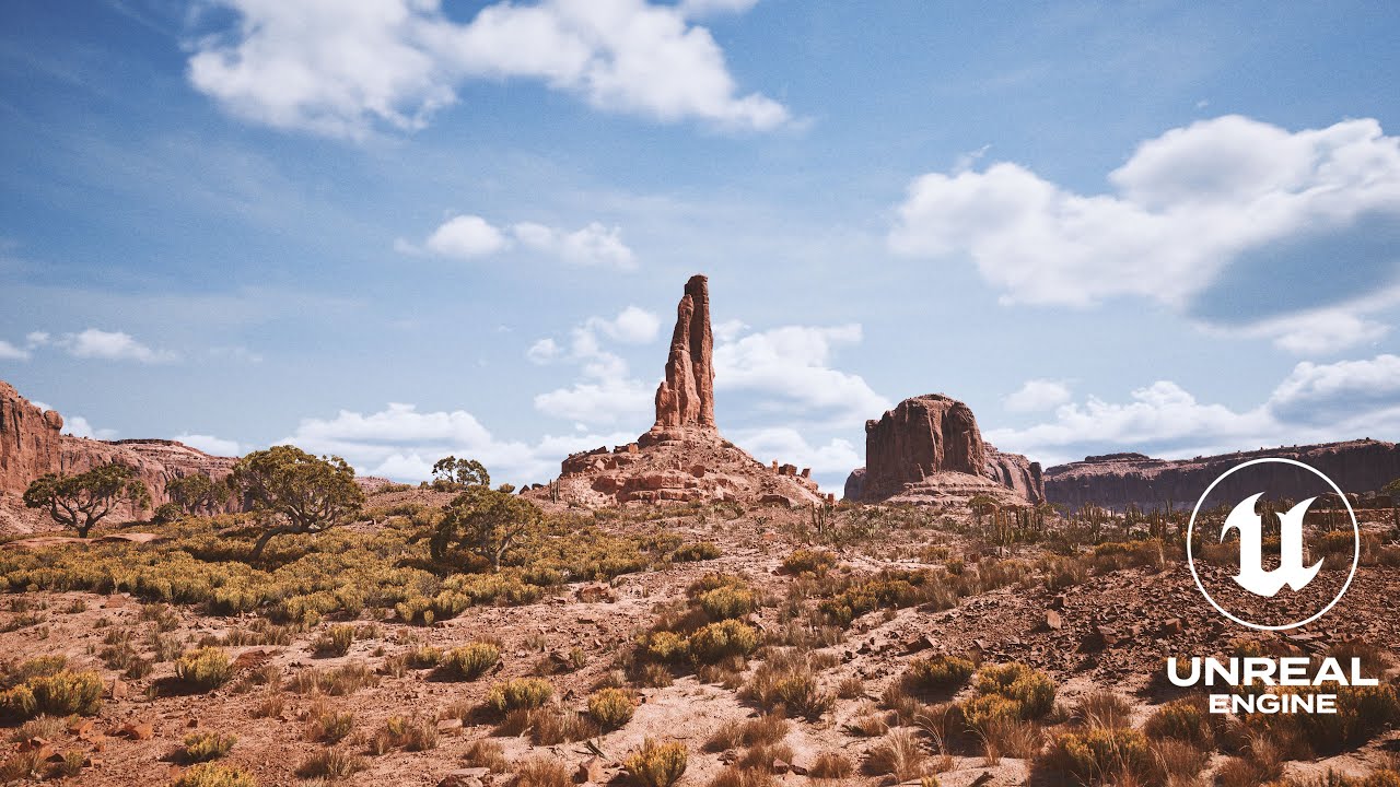 Canyon Desert Unreal Engine 5.6 Lumen Nanite