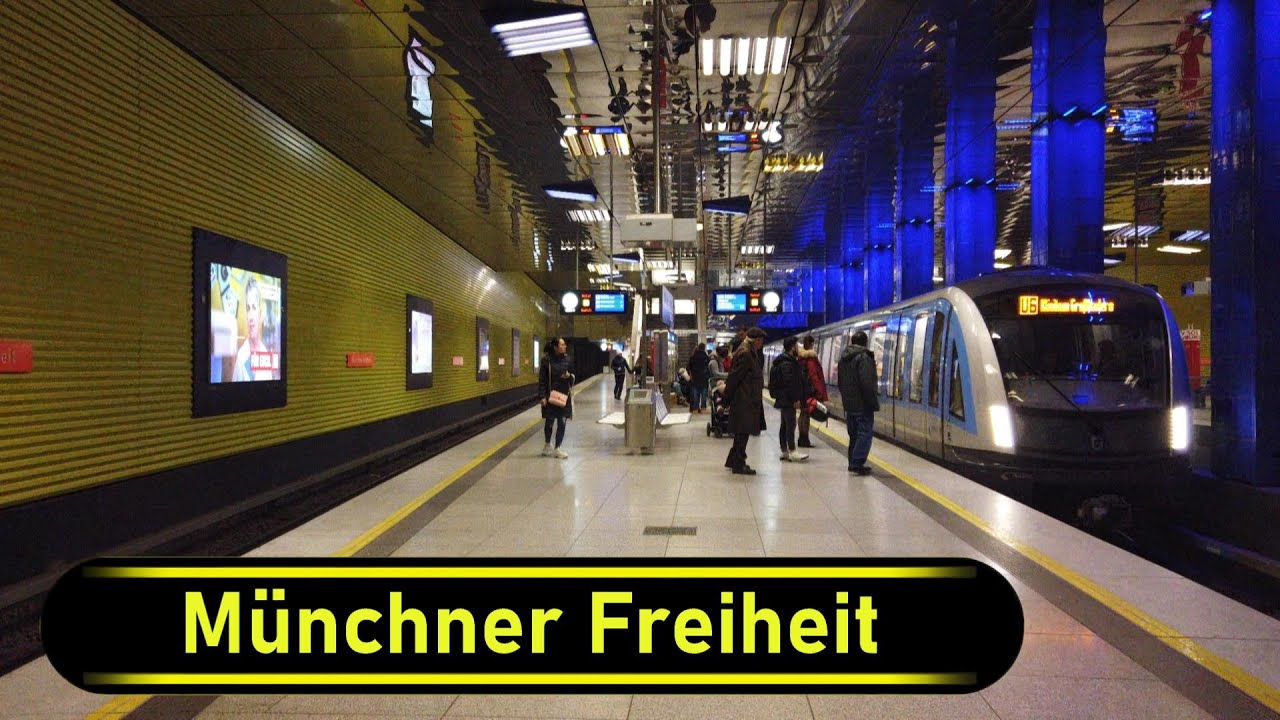 U-Bahn Station Münchner Freiheit - Munich 🇩🇪 - Walkthrough 🚶