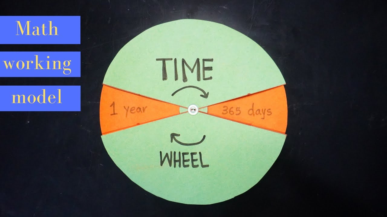 Maths working model | Time wheel tlm | time working model | maths project ideas | maths project work