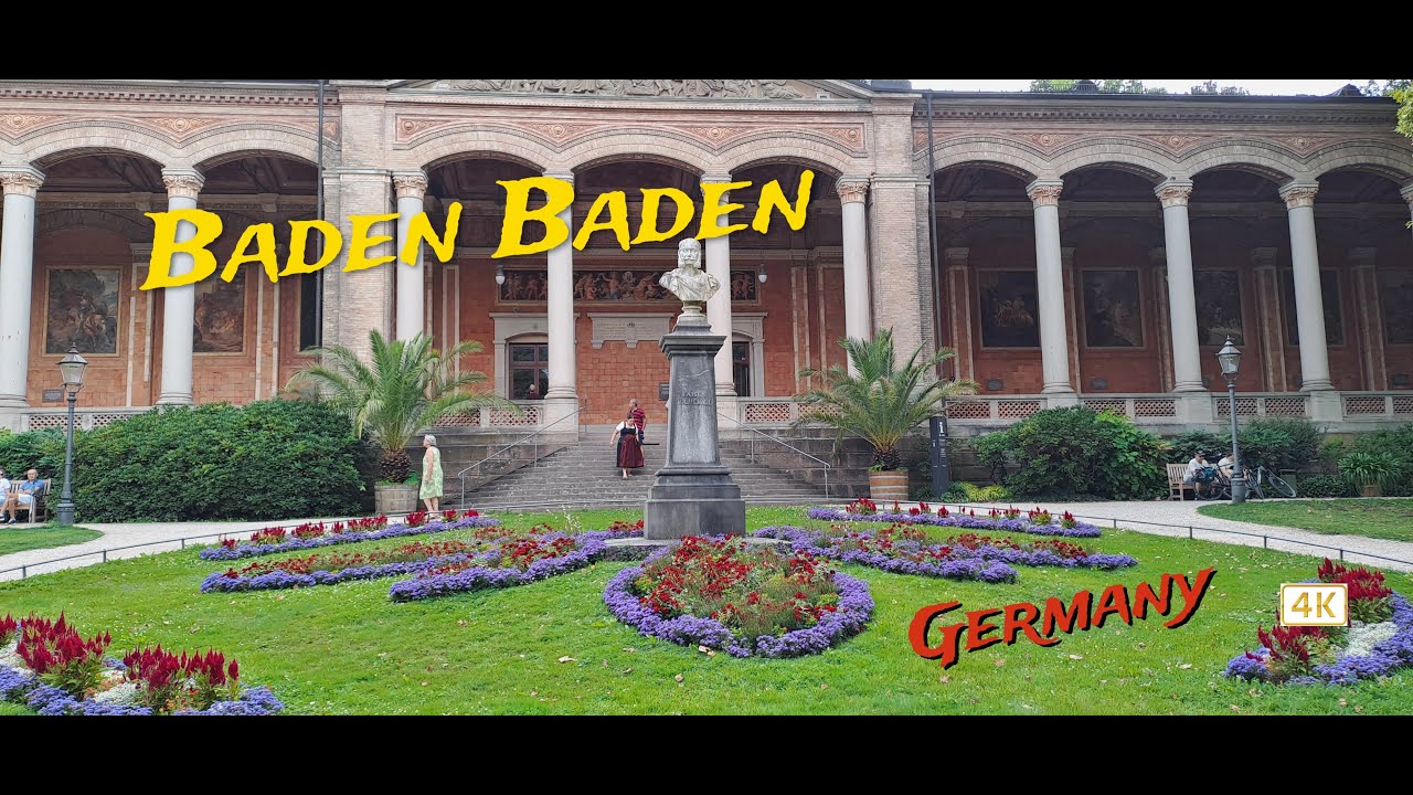 Baden-Baden / Germany / 4 K / Walking Tour