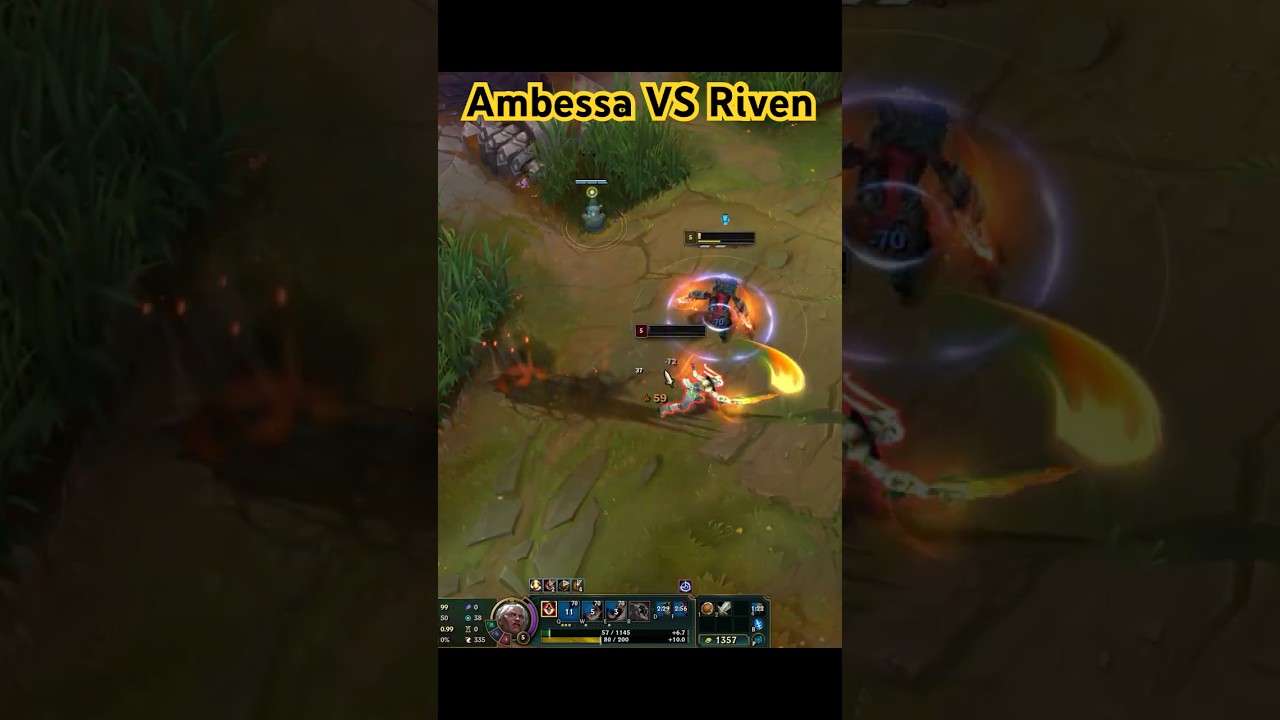 Ambessa VS Riven#lol #1v1 #gaming #noxus #league #riot #arcane #ambessa #riven