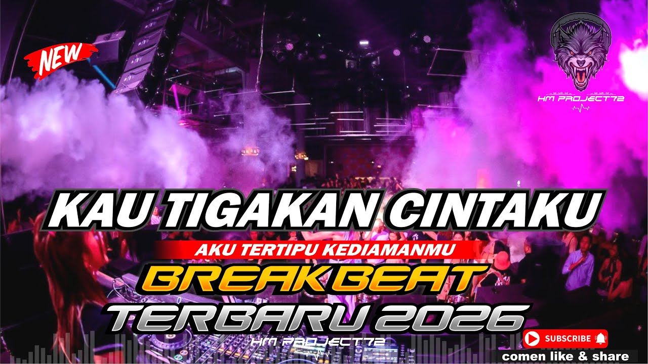 DJ KAU TIGAKAN CINTAKU BREAKBEAT TERBARU 2026 BOOTLEG VIRAL TIKTOK