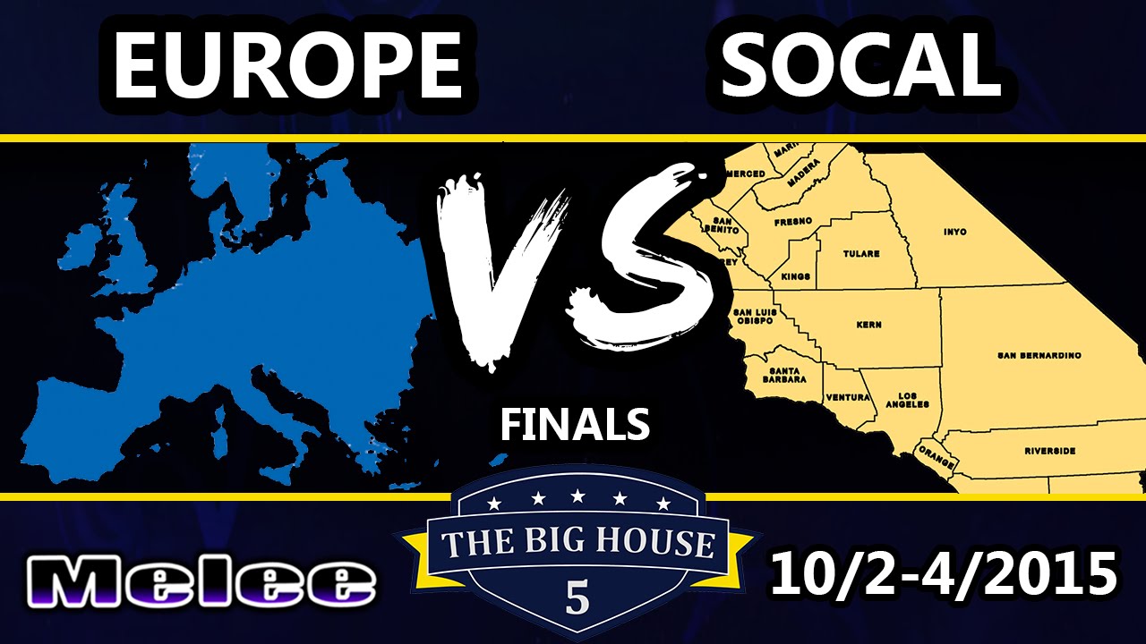 The Big House 5 - Team SoCal Vs. Team Europe - Melee Crews - SSBM